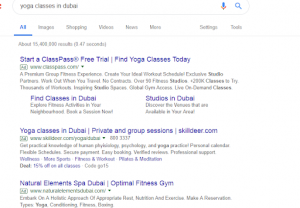 Google Adwords campaign example 