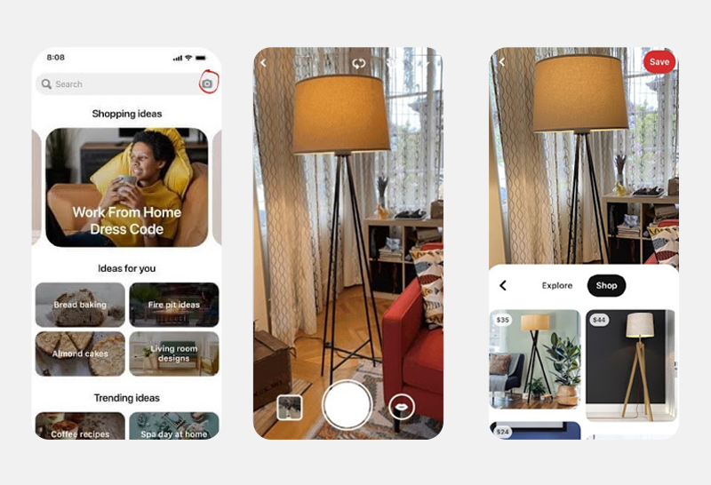 pinterest visual search