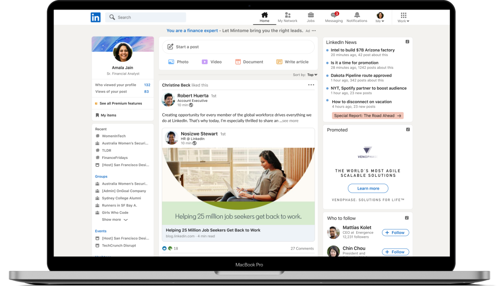 The New Refreshed LinkedIn